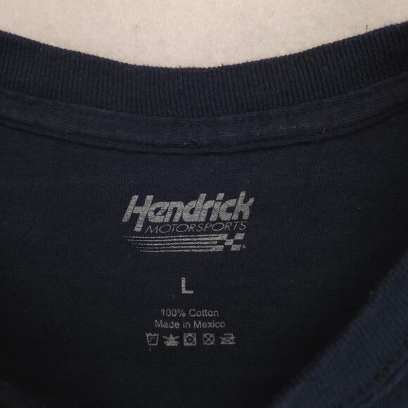 NASCAR Chase Ellioet 9 Graphic Short Sleeve Racing T Shirt Mens Size L Navy Blue - Picture 3 of 9